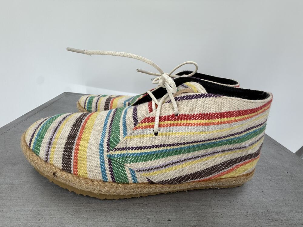 Patara Women's Multicolor Woven Lace-Up Espadrille Chukka Boots Shoes Size 7